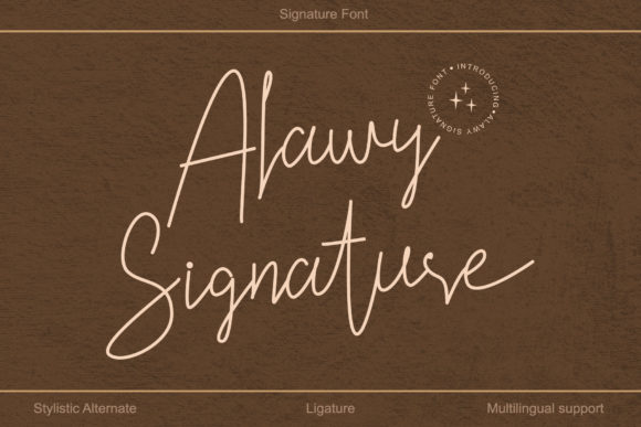 Alawy Signature: A Beautiful Font for Your Business