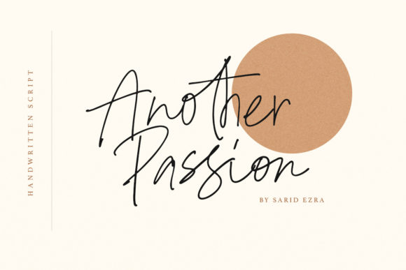 Another Passion: A Delicate Script Font for Elegant Branding