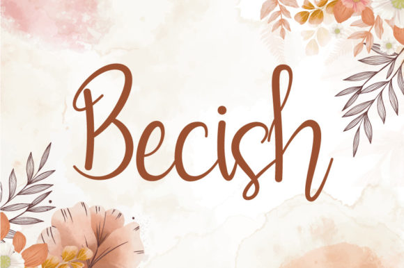 Becish Font: Elegant Script for Crafters