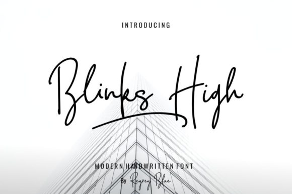 Blink High Signature: A Natural Handwritten Typeface for Real Branding