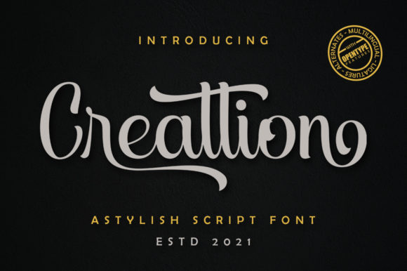 Creattion: A Radiant Handwritten Font for Digital Charm