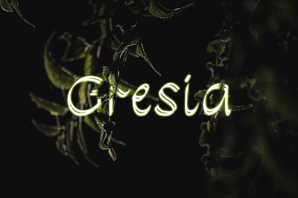 Gresia: A Handwritten Font for Creative Marketing
