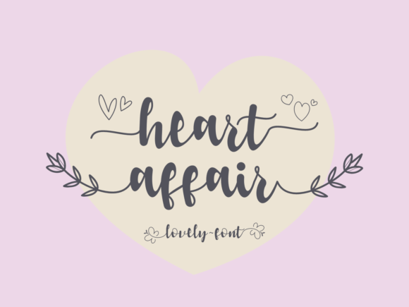 Heart Affair: A Thoughtful Script Font for Editorial Warmth