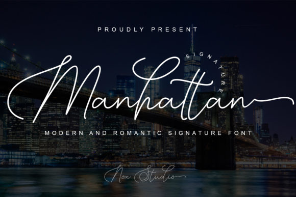 Manhattan Signature: A Timeless Script Font for Real Branding Work