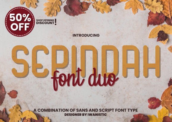 Sepindah Duo Font for Web Design
