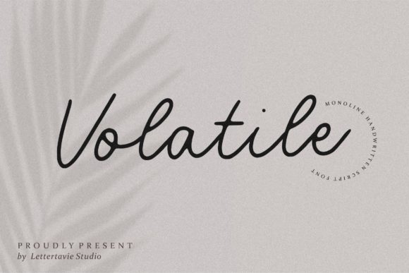 Volatile: A Playfully Nostalgic Script Font for Handmade Charm